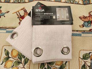 2 Tende Brenda 140x280 Tessuto Coprente Rosa 