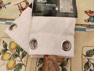 2 Tende Brenda 140x280 Tessuto Coprente Rosa 