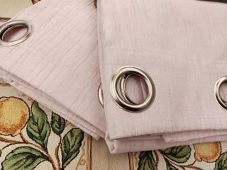 2 Tende Brenda 140x280 Tessuto Coprente Rosa 