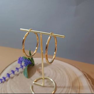 Pendientes Aro Lisos Acero