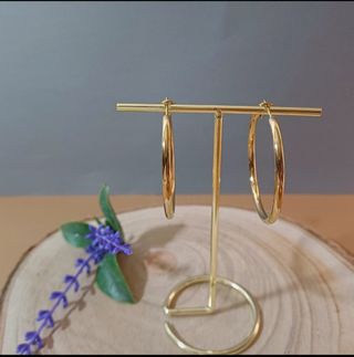 Pendientes Aro Lisos Acero