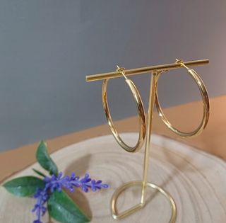 Pendientes Aro Lisos Acero