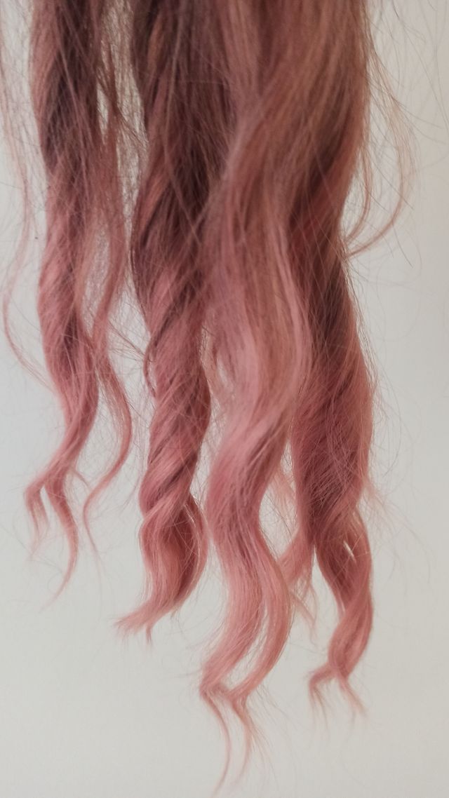 Peluca rosa degrade
