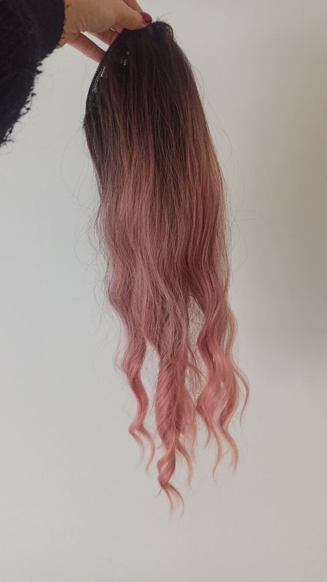 Peluca rosa degrade