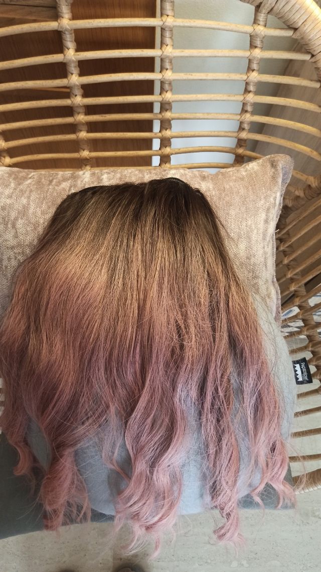 Peluca rosa degrade