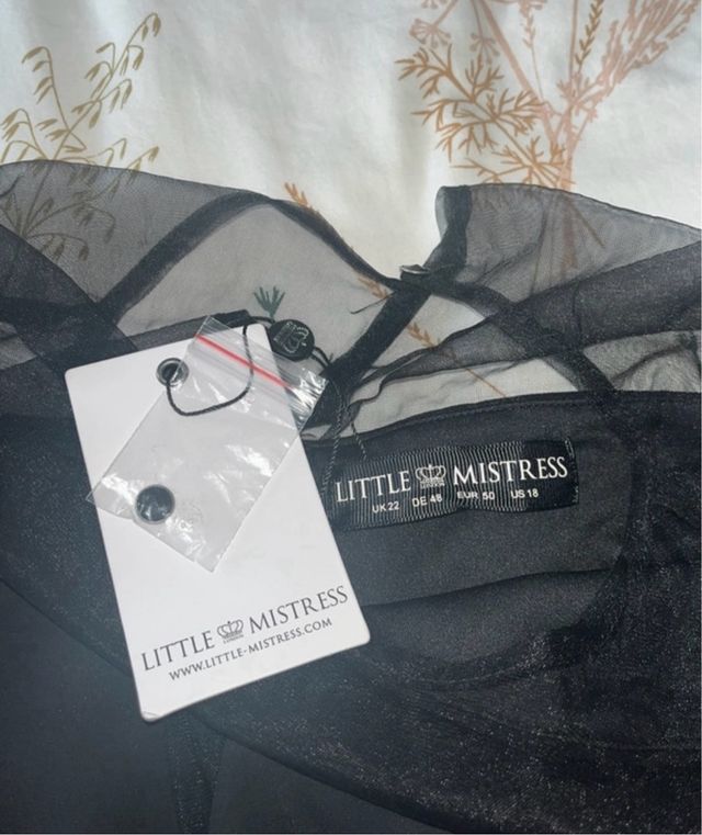 Vestido fiesta negro Little Mistress