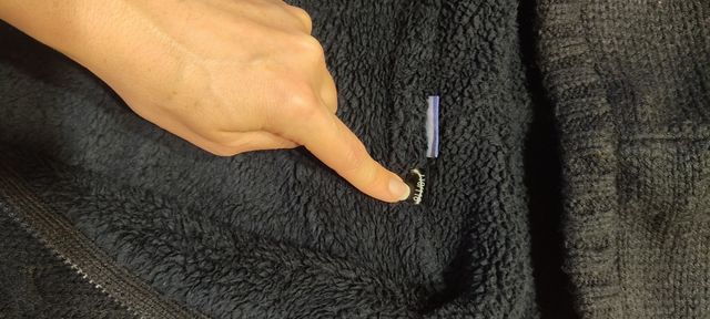 Chaqueta gorda Zip interior borrego 