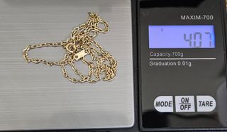 Cadena de Oro 18K, Bilbao, 4.07gr, 46cm