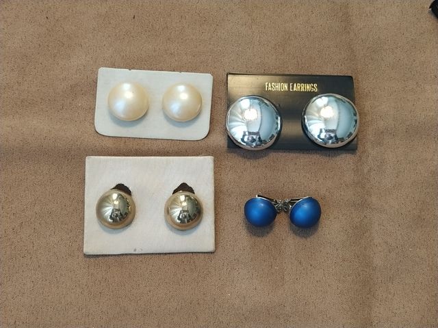 Lote pendientes vintage de pinza