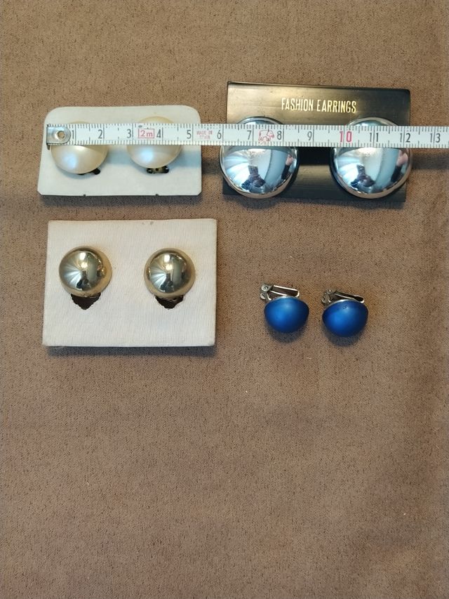 Lote pendientes vintage de pinza