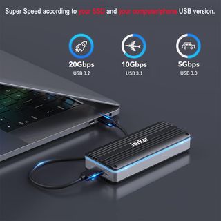 Carcasa externa SSD para MacBook, rápida, portátil