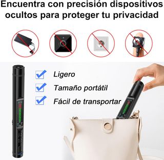 Detector de cámaras ocultas y rastreadores GPS