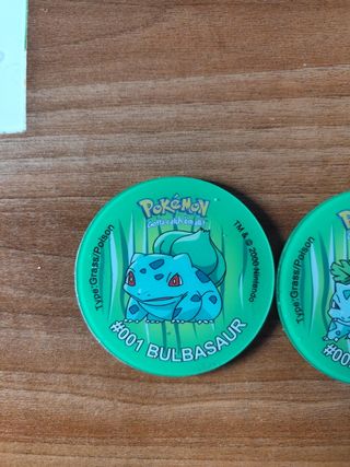 Posavasos tazos pokemon
