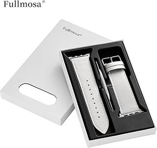 Correa de Cuero Blanco para Apple Watch