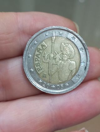 Moneda conmemorativa del Quijote de la Mancha 