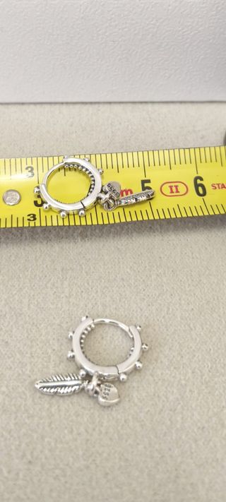 Pendientes Plumas Espirituales plata s92