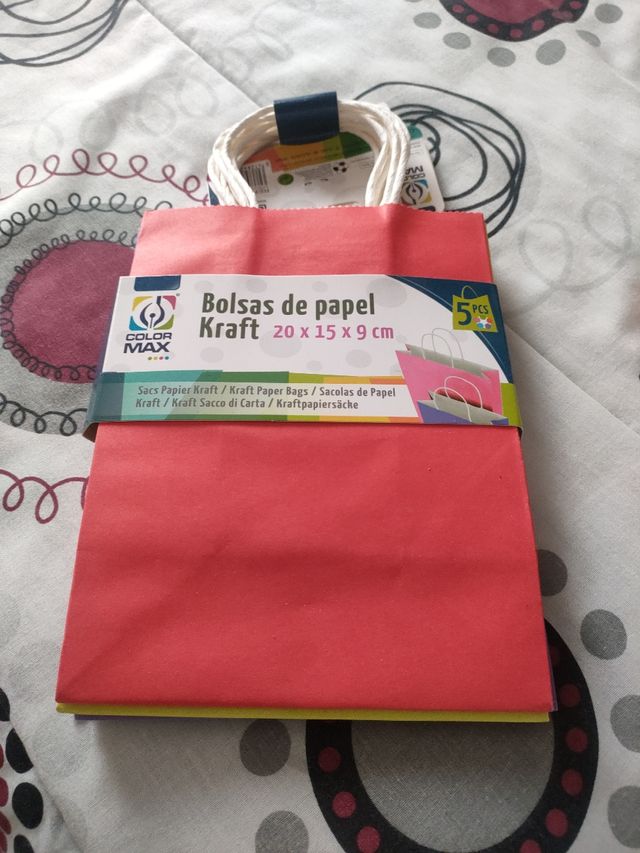 Lote 5 bolsas de colores