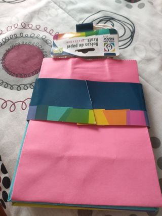 Lote 5 bolsas de colores