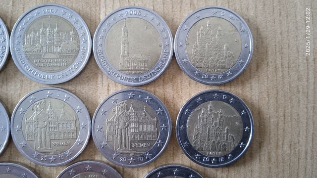 Monedas 2 euros conmemorativas Alemania 
