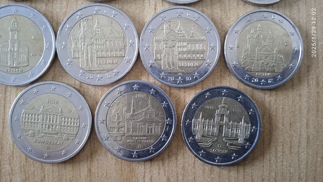 Monedas 2 euros conmemorativas Alemania 
