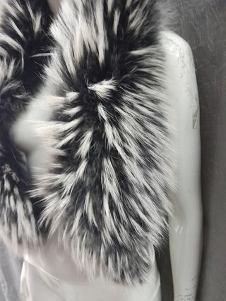 Collo stola scialle vera pelle cm 109