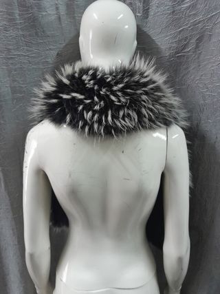 Collo stola scialle vera pelle cm 109