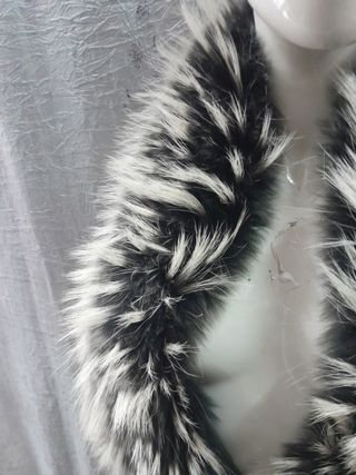 Collo stola scialle vera pelle cm 109