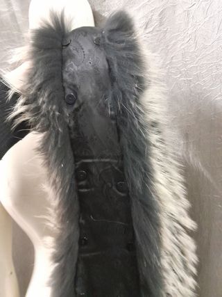 Collo stola scialle vera pelle cm 109