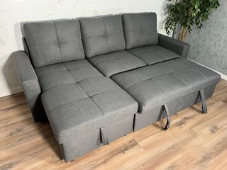 ¡NUEVO! SOFÁ CHAISELONGUE CAMA COMPLETO CON ARCÓN