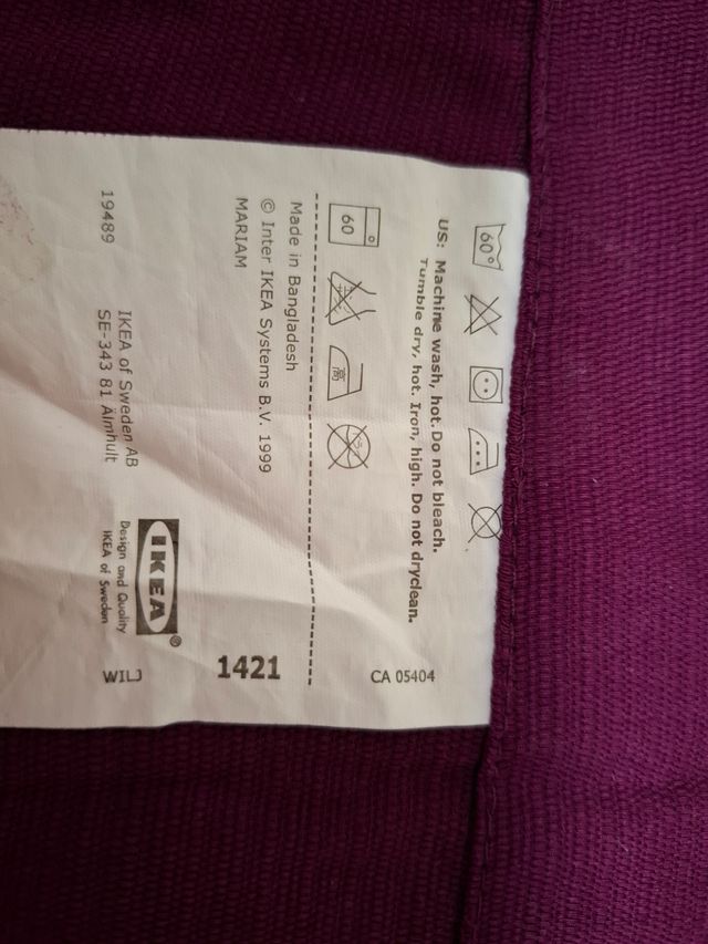 Cortinas moradas semiopacas ikea