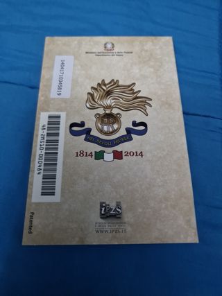 2 EURO ITALIA CARABINIERI 2014 in blister.