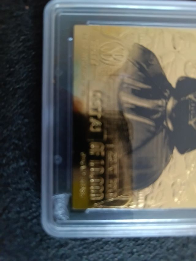 Tarjetas graduadas 23 kt oro star wars