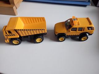 juguetes de metal: camión y coche