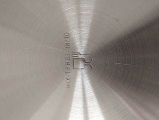 Pentola wok in acciaio inox 18 10 