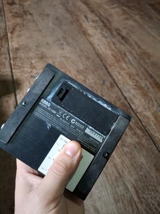 Pedal afinador de guitarra korg