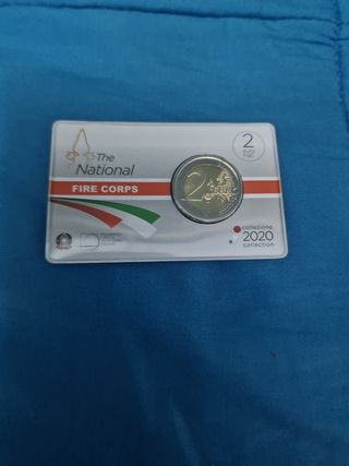 2 EURO ITALIA 2020 "VIGILI DEL FUOCO".