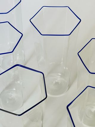 Bicchieri Esagonali Murano Carlo Scarpa