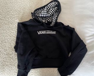 Sudadera capucha negra mujer