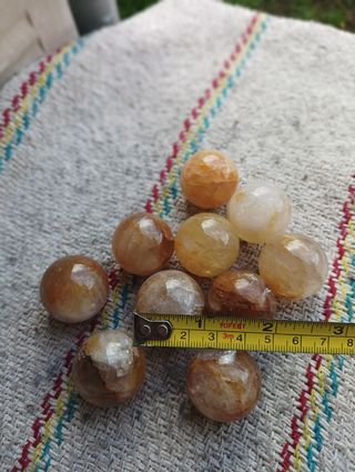 10 sfere minerali quarzo ematoide 30 mm