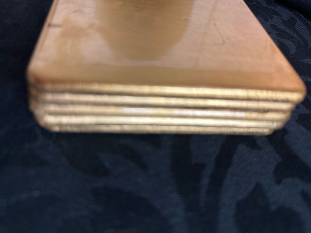 5 bases de copos douradas