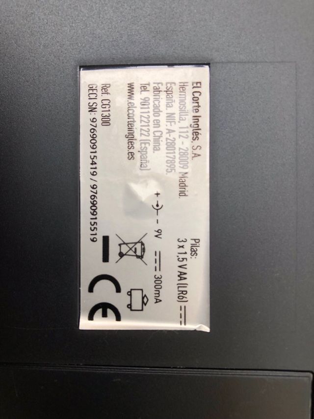 Ajedrez electronico Corte Ingles