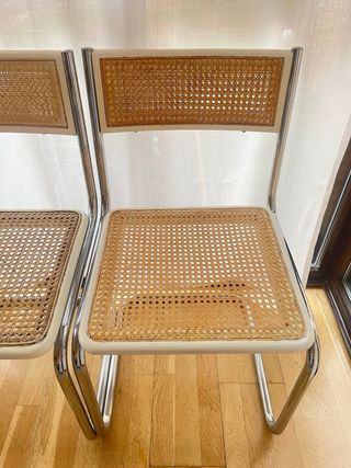 SILLA DE MIMBRE TIPO CESCA. ‘70