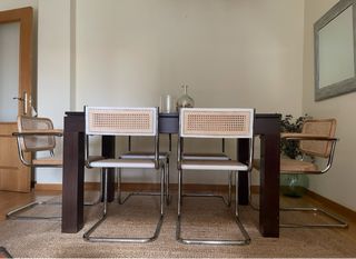 SILLA DE MIMBRE TIPO CESCA. ‘70