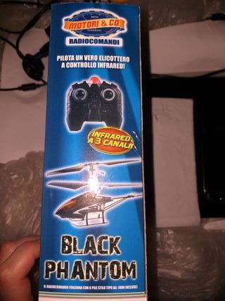 elicottero radiocomandato black phantom infrared a