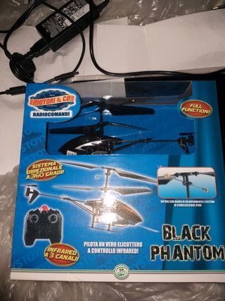 elicottero radiocomandato black phantom infrared a