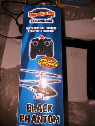 elicottero radiocomandato black phantom infrared a