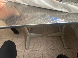 Tavolo da terrazza in acciaio inox