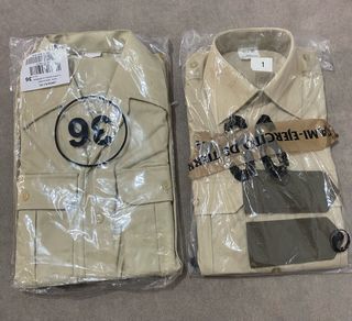 Pack 2 camisas caqui talla 36