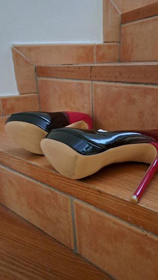 Zapatos tacon 14cm . Numero 39