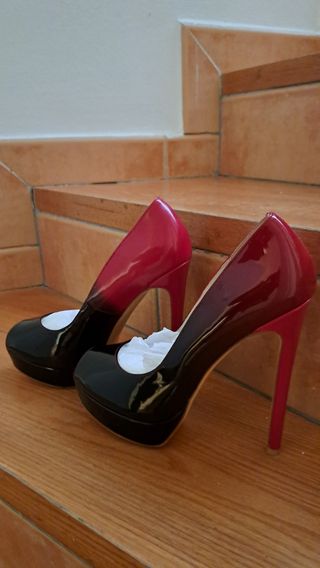 Zapatos tacon 14cm . Numero 39